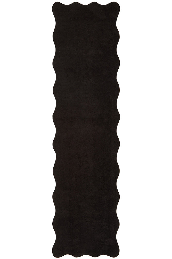 Easy Black Soft Rug