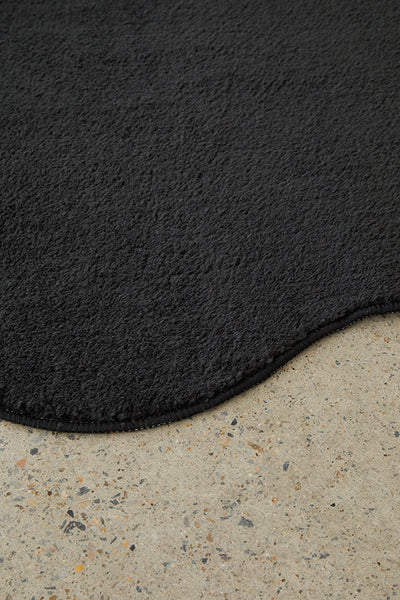 Easy Black Soft Runner Rug