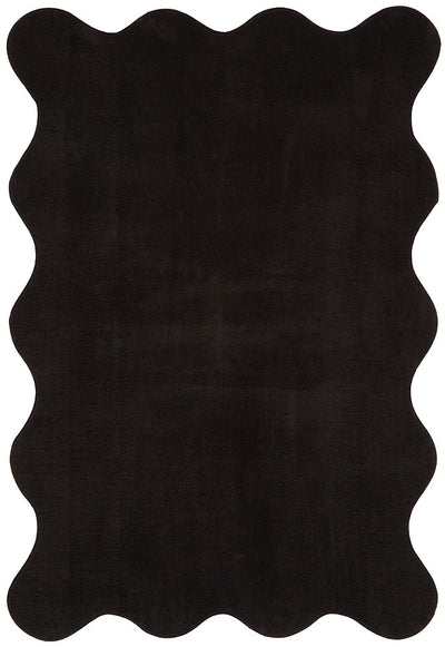 Easy Black Soft Rug