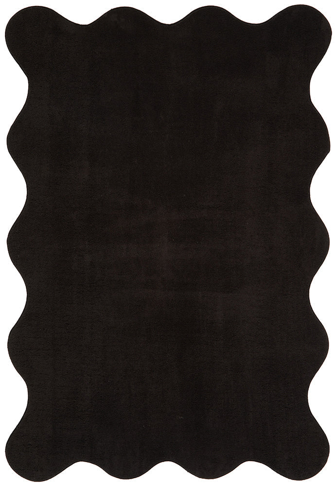 Easy Black Soft Rug