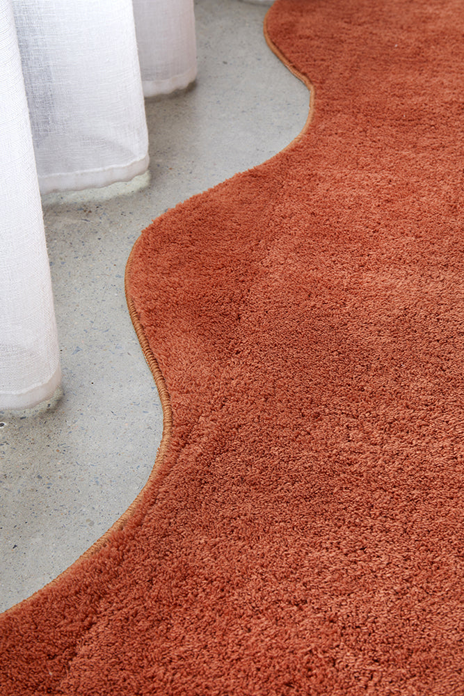 Easy Terracotta Soft Rug
