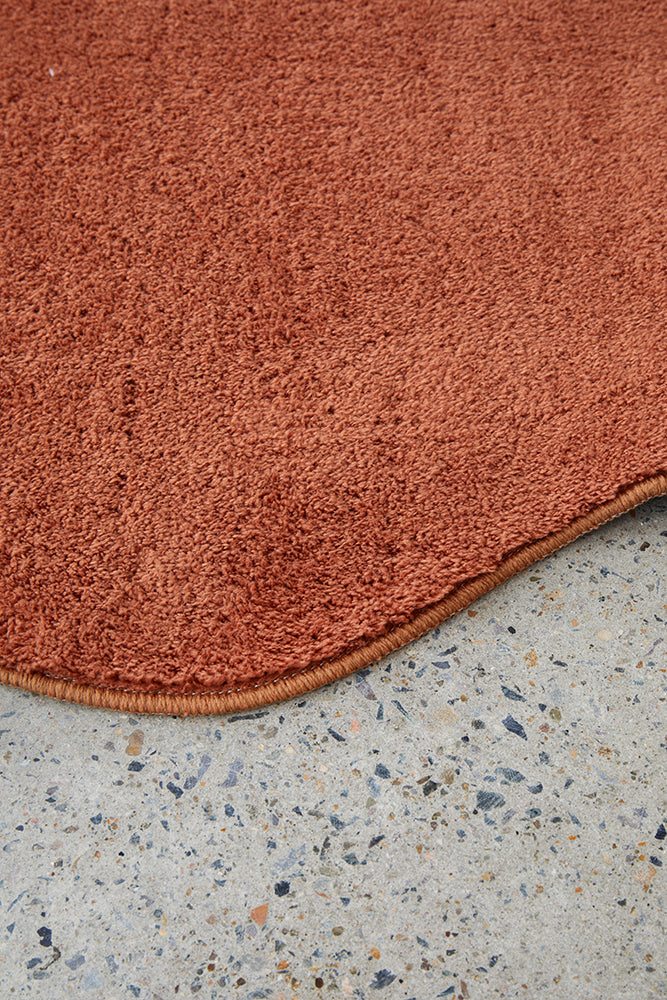Easy Terracotta Soft Rug