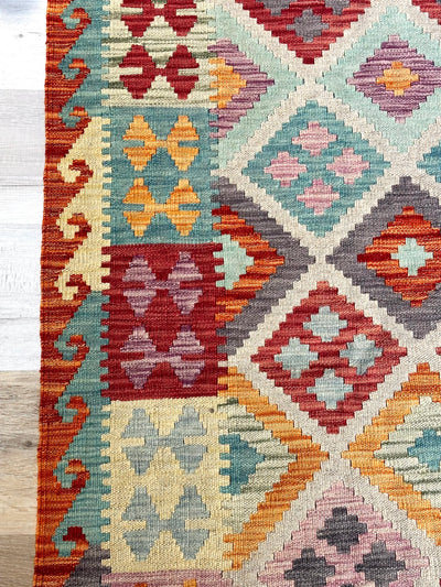 Kilim Chobi Handmade Multi Wool Rug (STK550-2061) 282X194CM