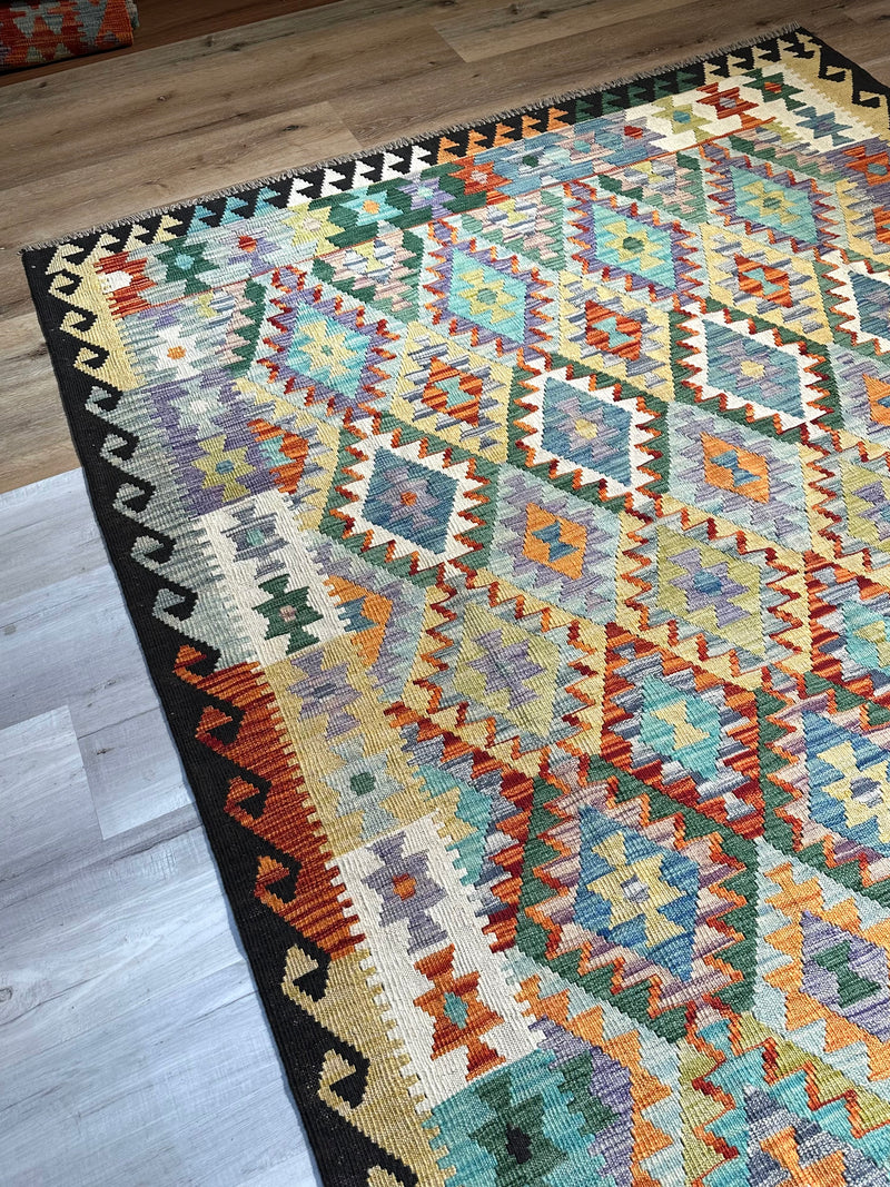 Kilim Chobi Handmade Multi Wool Rug (STK550-2052) 287X196CM