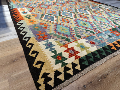 Kilim Chobi Handmade Multi Wool Rug (STK550-2052) 287X196CM,Rugs Online Rugs Sydney Australia, www.rugsonlinerugs.com.au 