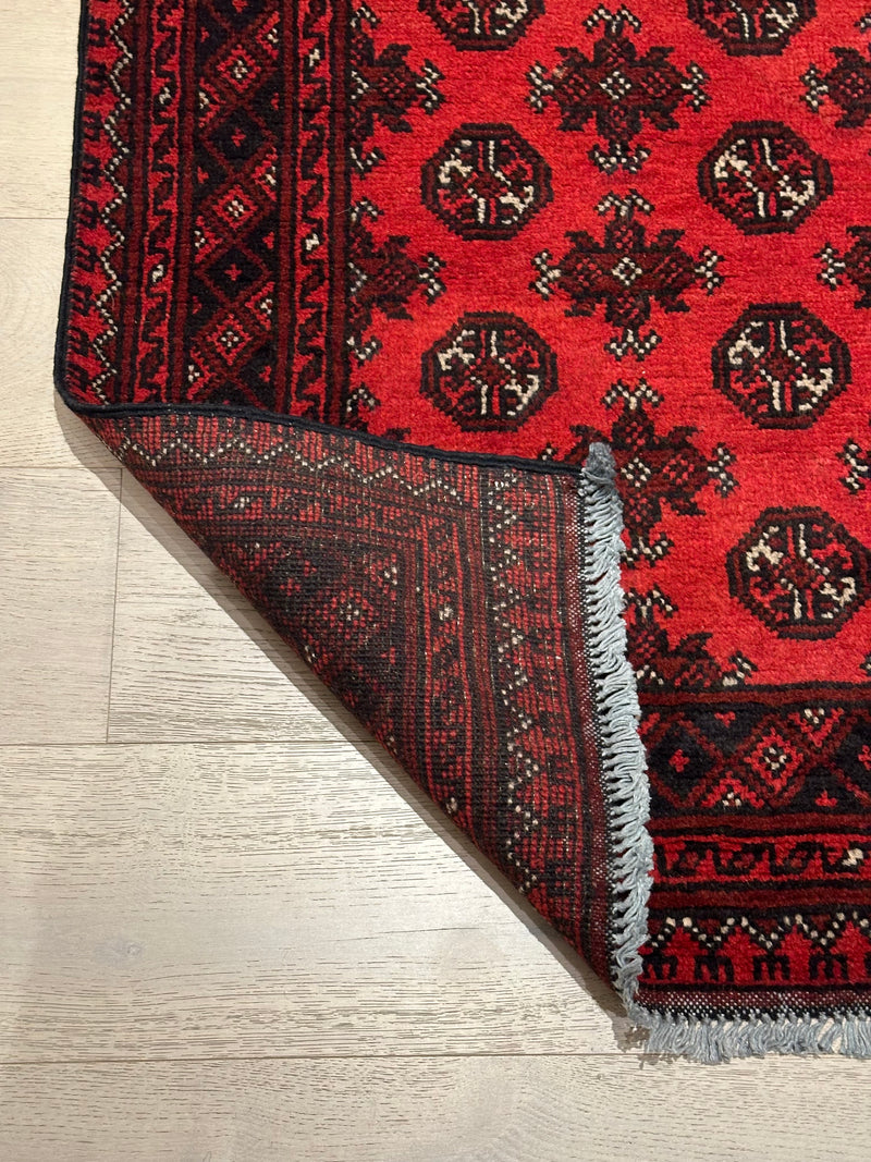 Bokhara Afghan Akhche Tribal Rug (STK550-2039) 285X78cm