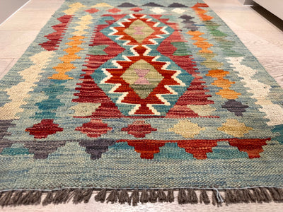 Kilim Handmade Vegi Dye Wool Rug(550-2030) 91X63CM