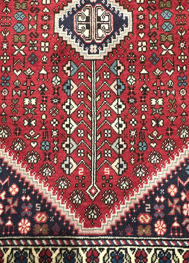 Farm Motif Handmade Aba Village Deh Wool Rug (STK250-53) 103X64CM