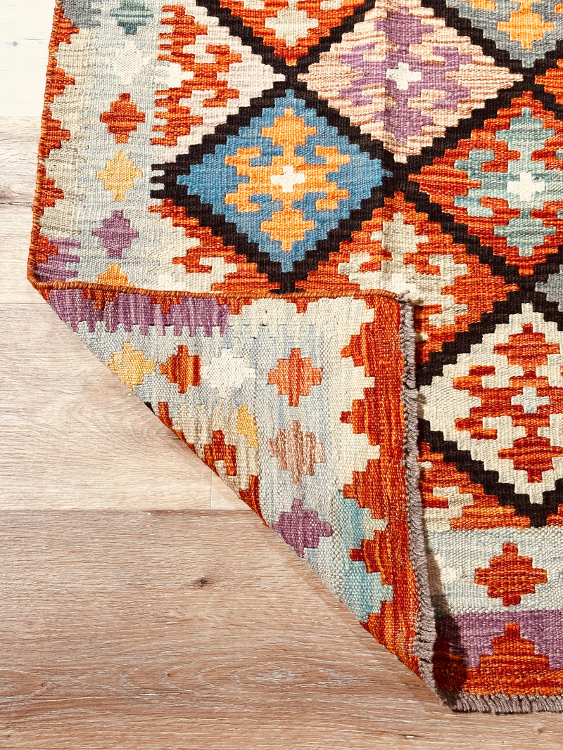 Kilim Chobi Handmade Multi Wool Rug (STK550-2104) 235X159CM