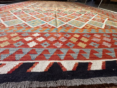 Kilim Chobi Handmade Multi Wool Rug (STK550-2112) 366X279CM