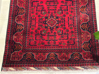 Kamyab Afghan Fine Handmade Tribal Wool Runner Rug (550-2087) 300X79cm