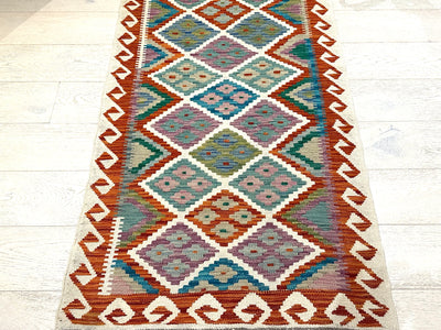 Kilim Chobi Handmade Multi Wool Runner Rug (STK550-2009) 588x85cm