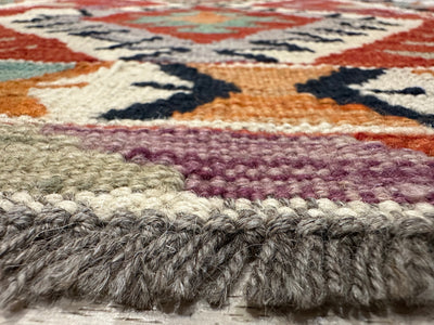 Kilim Chobi Handmade Multi Wool Runner Rug (STK550-2007) 588x81cm