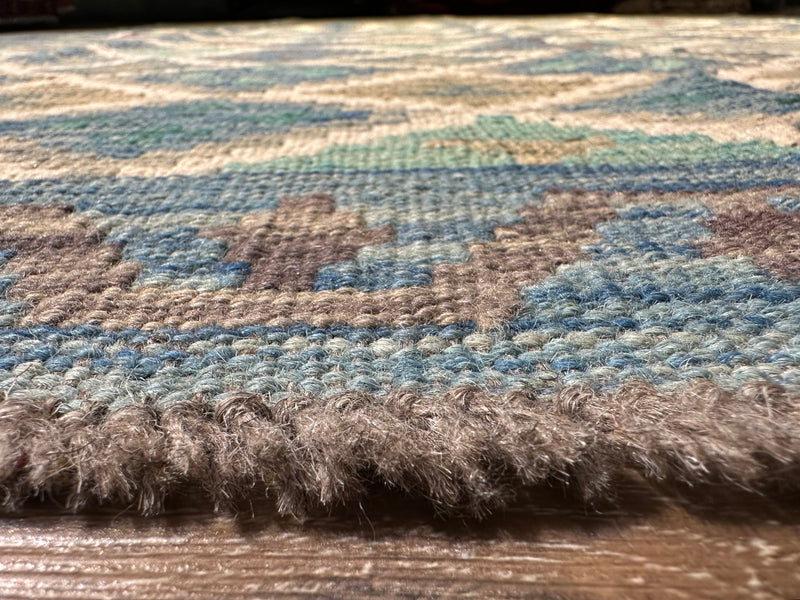 Kilim Chobi Handmade Blue Green Wool Rug (STK550-2106) 224X178CM