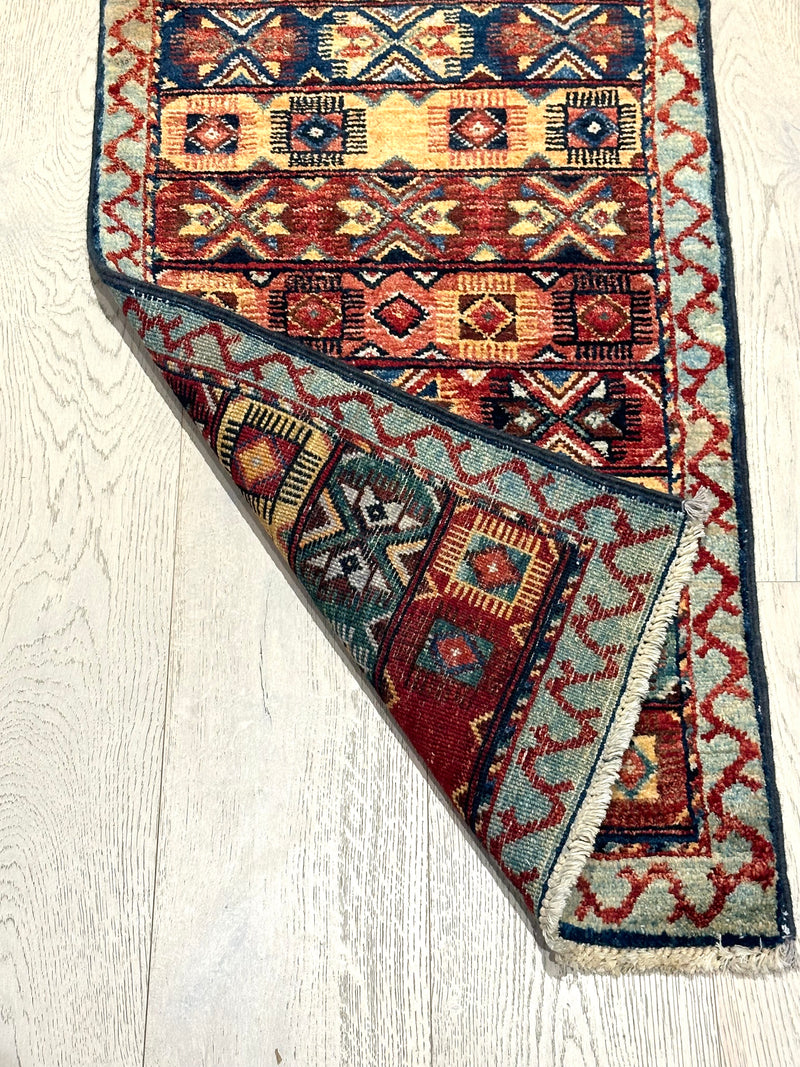 Chobi Handmade Vegi Dye Wool Rug (550-1968) 97x53cm