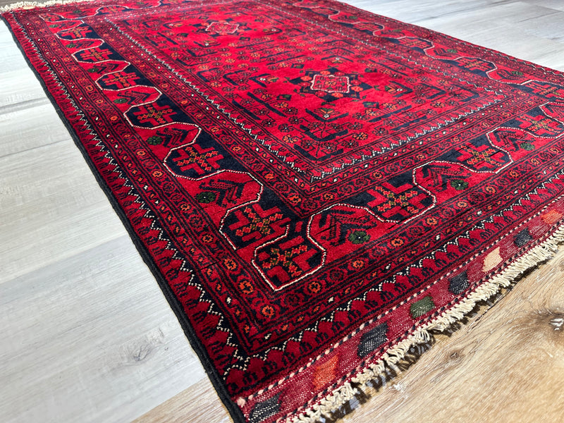 Kamyab Afghan Fine Tribal Wool Rug (550-2124) 156X104CM