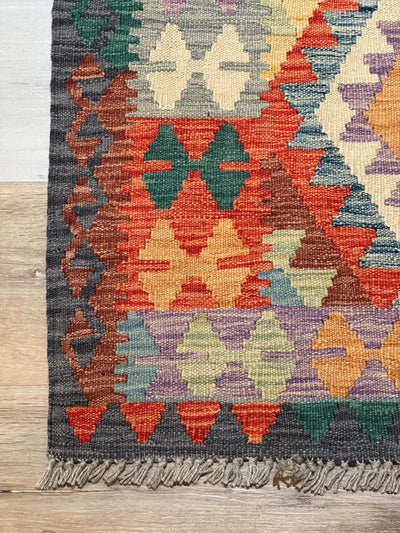 Kilim Chobi Handmade Multi Wool Rug (STK550-2078) 154X103CM