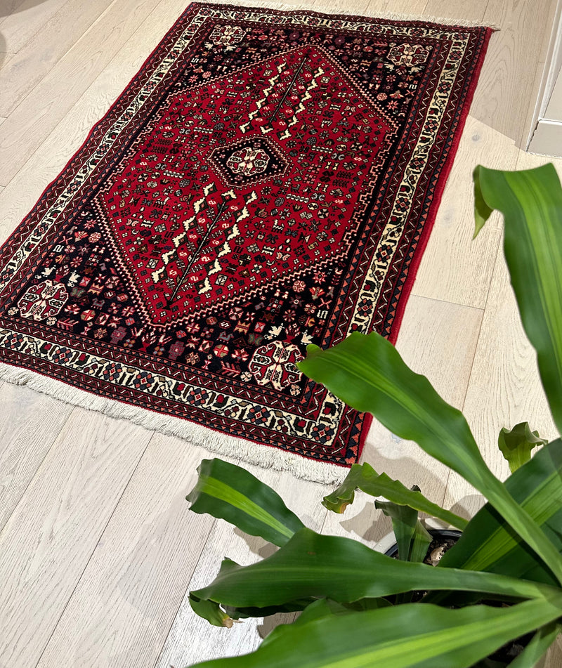 Farm Motif Handmade Aba Village Deh Wool Rug (STK250-102) 150X104CM, Rugs Online Rugs Sydney Australia, www.rugsonlinerugs.com.au