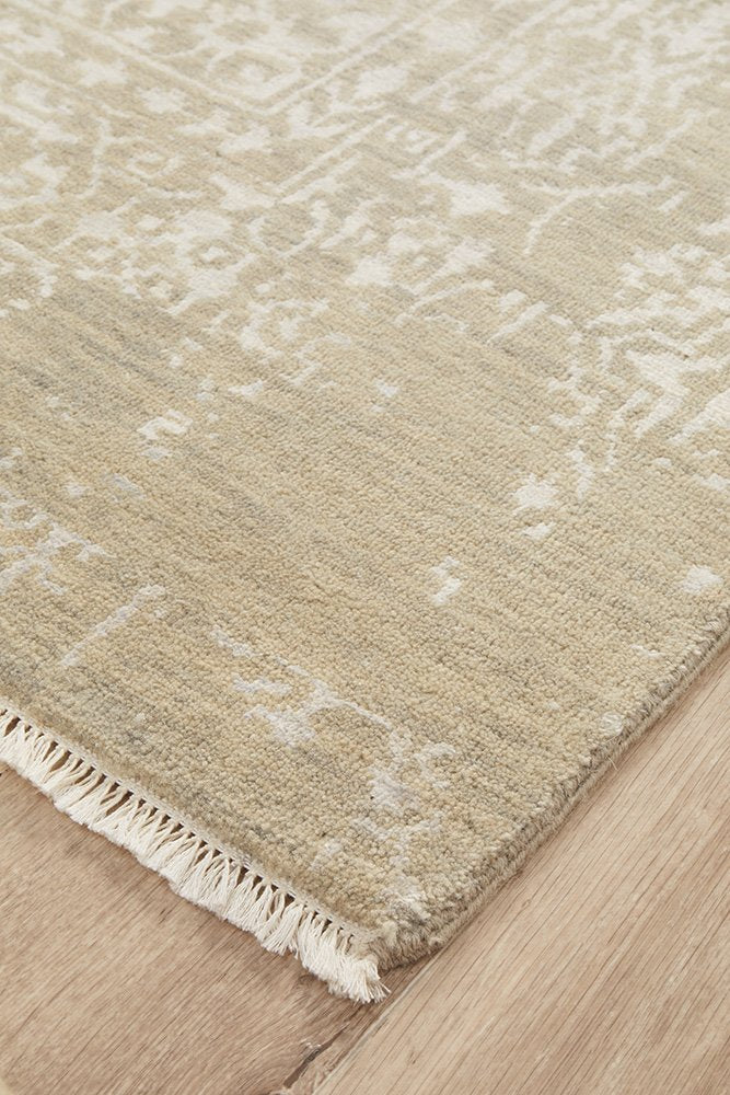 Fine Handmade Indian Designer Modern Natural Grey Wool Rug 347X275CM, Rugs Online Rugs Sydney Australia, www.rugsonlinerugs.com.au
