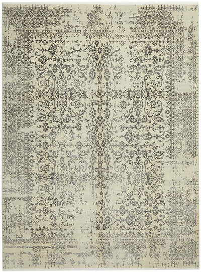 Fine Handmade Indian Modern Classic Natural Silver Wool Rug 368X275CM, Rugs Online Rugs Sydney Australia, www.rugsonlinerugs.com.au