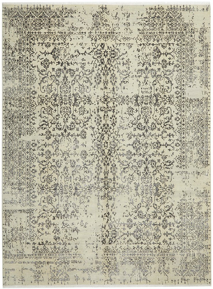 Fine Handmade Indian Modern Classic Natural Silver Wool Rug 368X275CM, Rugs Online Rugs Sydney Australia, www.rugsonlinerugs.com.au