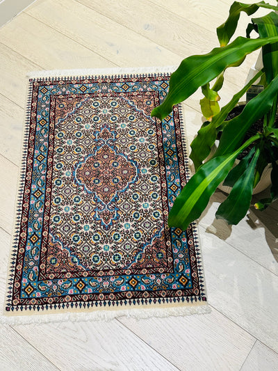 Floating Fish Mahi Design Handmade Wool Rug (STK 162-5) 89x58CM, Rugs Online Rugs Sydney Australia, www.rugsonlinerugs.com.au
