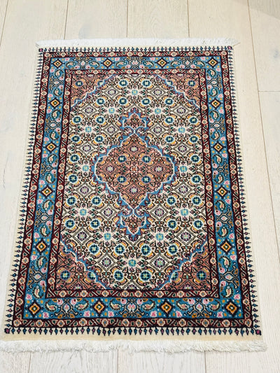 Floating Fish Mahi Design Handmade Wool Rug (STK 162-5) 89x58CM, Rugs Online Rugs Sydney Australia, www.rugsonlinerugs.com.au