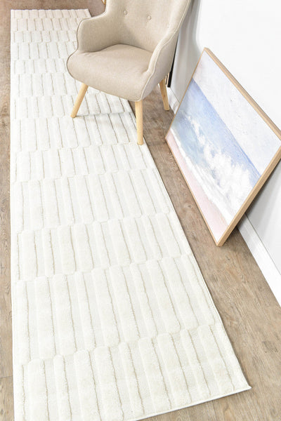 Forum Blocks Cream Runner Rug, Rugs Online Rugs Sydney Australia, www.rugsonlinerugs.com.au