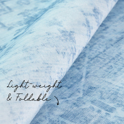 Lucent Aquamarine Vivid Washable Rug