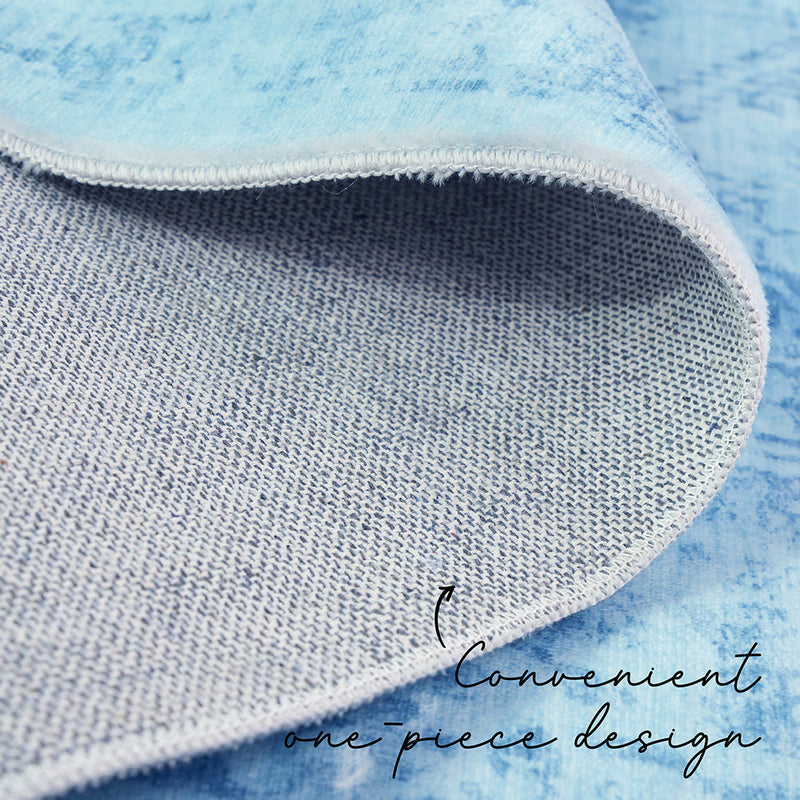 Lucent Aquamarine Vivid Washable Rug