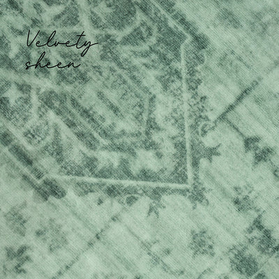 Lucent Emerald Green Vivid Washable Rug