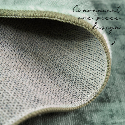 Lucent Emerald Green Vivid Washable Rug