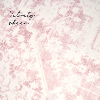 Lucent Rose Quartz Vivid Washable Rug