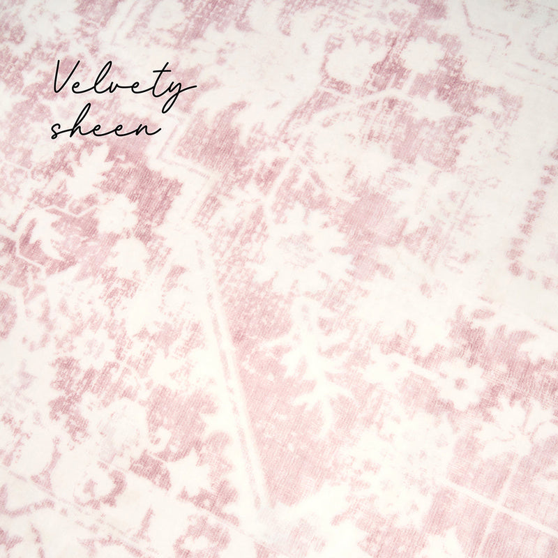 Lucent Rose Quartz Vivid Washable Rug