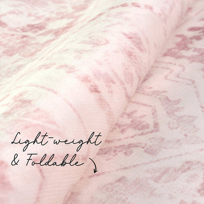 Lucent Rose Quartz Vivid Washable Rug