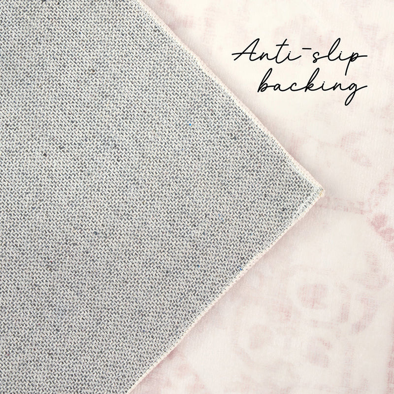 Lucent Rose Quartz Vivid Washable Rug