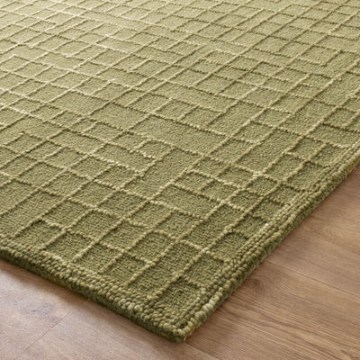 Elite Green Brilliant Wool Rug