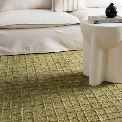 Elite Green Brilliant Wool Rug