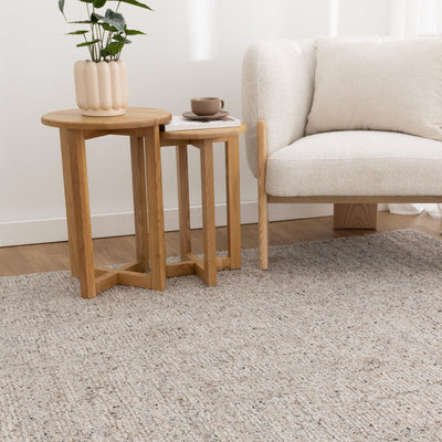 Oxley Pura Greige Modern Wool Rug