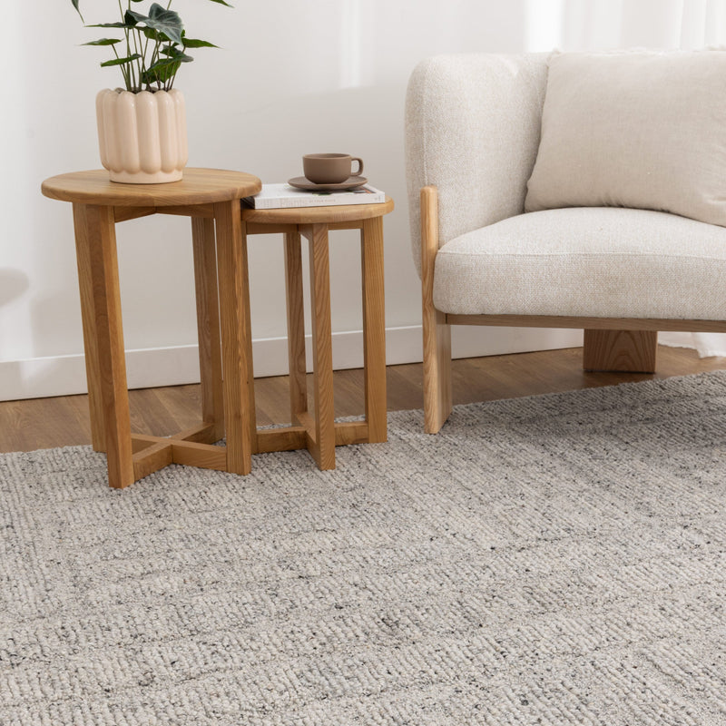 Oxley Pura Grey Modern Wool Rug