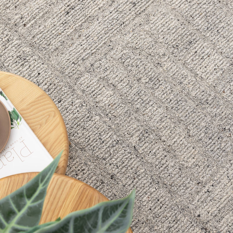 Oxley Pura Grey Modern Wool Rug