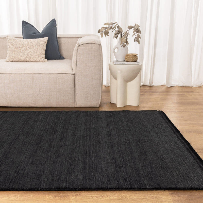 Giorgio Original Hand-Knotted Charcoal Wool Rug, Rugs Online Rugs Sydney Australia, www.rugsonlinerugs.com.au