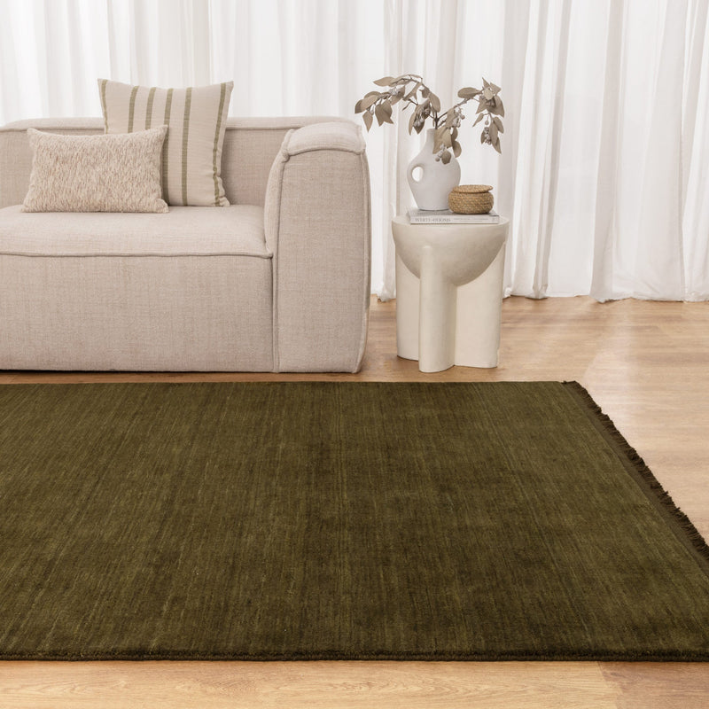 Giorgio Original Hand-Knotted Green Wool Rug, Rugs Online Rugs Sydney Australia, www.rugsonlinerugs.com.au