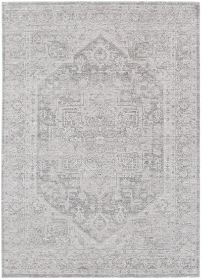 Chobi Essence Medallion Grey Rug