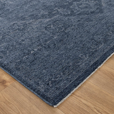 Chobi Essence Medallion Blue Rug