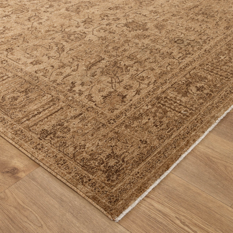 Chobi Essence Border Mustard Rug
