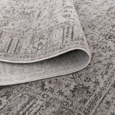 Chobi Essence Border Grey Rug