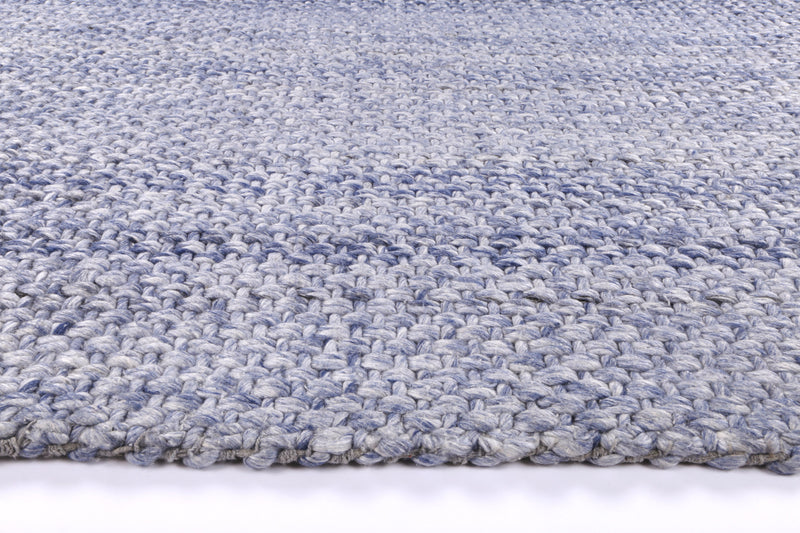 Mynk Chignon Blue Wool Blend Rug