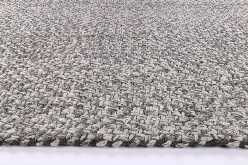 Mynk Chignon Charcoal Wool Blend Rug