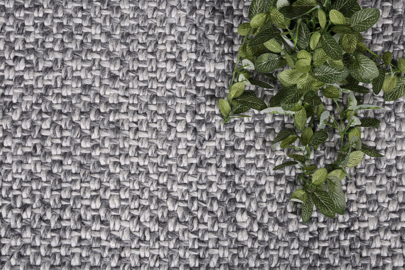 Mynk Chignon Charcoal Wool Blend Rug